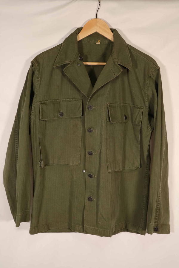 Real 1940s US Army HBT OD Utility Jacket Used 36R