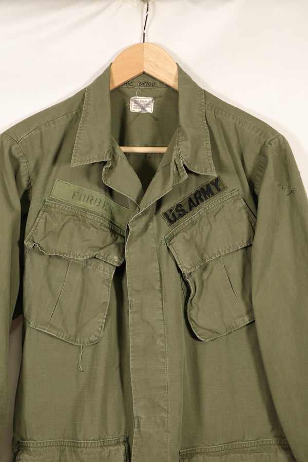 1969 Contract SMALL-REGULAR 4th Model Jungle Fatigue Jacket Used Film Company Release B