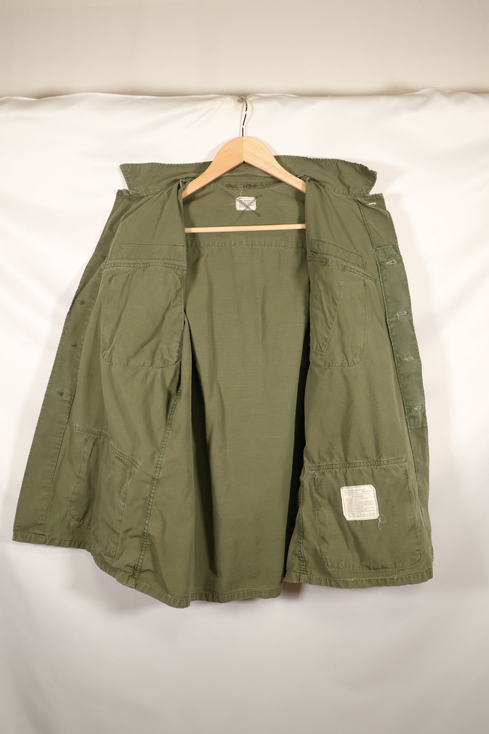 1969 Contract SMALL-REGULAR 4th Model Jungle Fatigue Jacket Used Film Company Release B