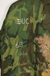 実物　米軍ポンチョライナー　ツアージャケット　DUC PHO　1969-1970