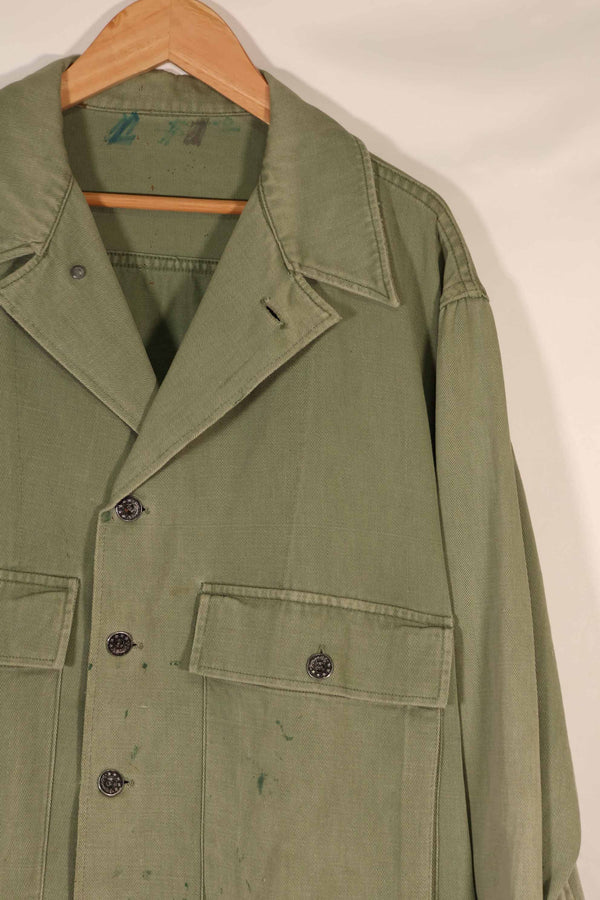実物　1940年代　アメリカ海軍　USN　M42 ユーティリティジャケット　退色　汚れあり