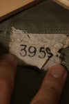 実物　1940年代　アメリカ海兵隊　USMC　M41 HBTユーティリティジャケット　退色あり　ポケット欠損