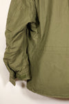 เสื้อแจ็คเก็ตสนาม M-S M65 รุ่นที่ 3 ปี 1974 มือสอง สีซีด มีแผ่นปะ