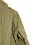 เสื้อแจ็คเก็ตสนาม M-S M65 รุ่นที่ 3 ปี 1974 มือสอง สีซีด มีแผ่นปะ