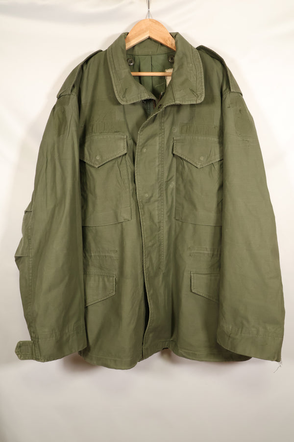1970s Lot, Estimated M-R, 3rd Model M65 Field Jacket, Shows Heavy Wear, Used