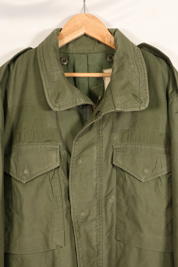 1970s Lot, Estimated M-R, 3rd Model M65 Field Jacket, Shows Heavy Wear, Used