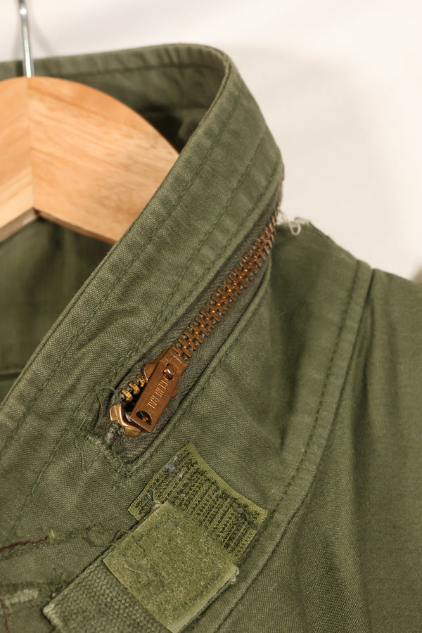 1970s Lot, Estimated M-R, 3rd Model M65 Field Jacket, Shows Heavy Wear, Used