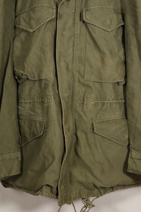 สัญญาปี 1957, S-S, กองทัพสหรัฐฯ, เสื้อแจ็คเก็ตพับ M51, ไม่มีซับใน, สีซีดเล็กน้อย, มือสอง