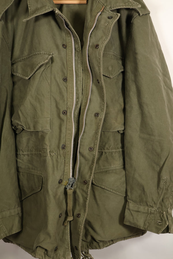 สัญญาปี 1957, S-S, กองทัพสหรัฐฯ, เสื้อแจ็คเก็ตพับ M51, ไม่มีซับใน, สีซีดเล็กน้อย, มือสอง