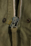 สัญญาปี 1957, S-S, กองทัพสหรัฐฯ, เสื้อแจ็คเก็ตพับ M51, ไม่มีซับใน, สีซีดเล็กน้อย, มือสอง