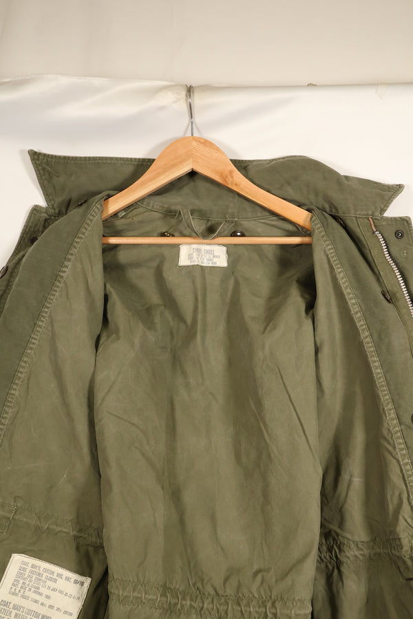สัญญาปี 1957, S-S, กองทัพสหรัฐฯ, เสื้อแจ็คเก็ตพับ M51, ไม่มีซับใน, สีซีดเล็กน้อย, มือสอง