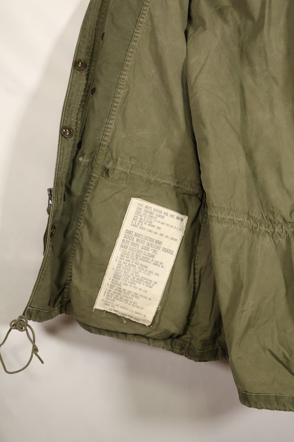 สัญญาปี 1957, S-S, กองทัพสหรัฐฯ, เสื้อแจ็คเก็ตพับ M51, ไม่มีซับใน, สีซีดเล็กน้อย, มือสอง