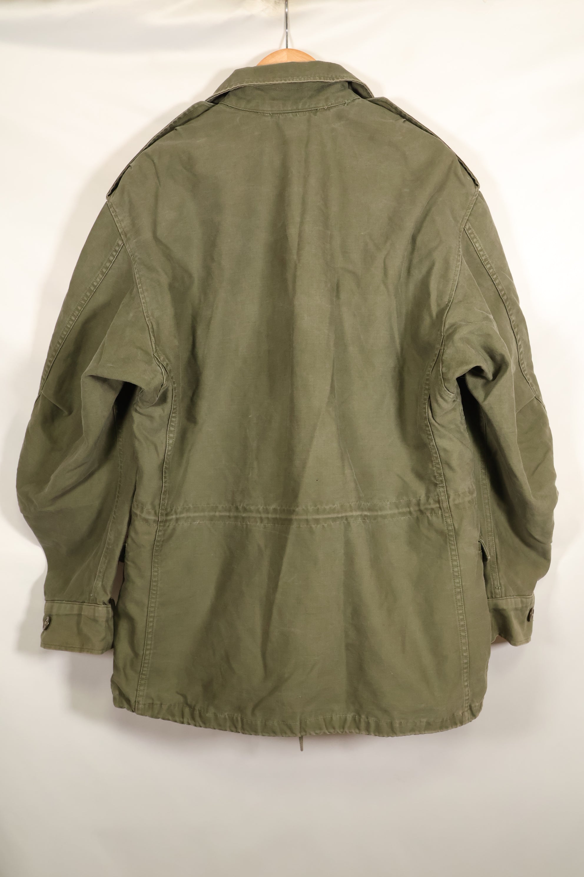 สัญญาปี 1957, S-S, กองทัพสหรัฐฯ, เสื้อแจ็คเก็ตพับ M51, ไม่มีซับใน, สีซีดเล็กน้อย, มือสอง