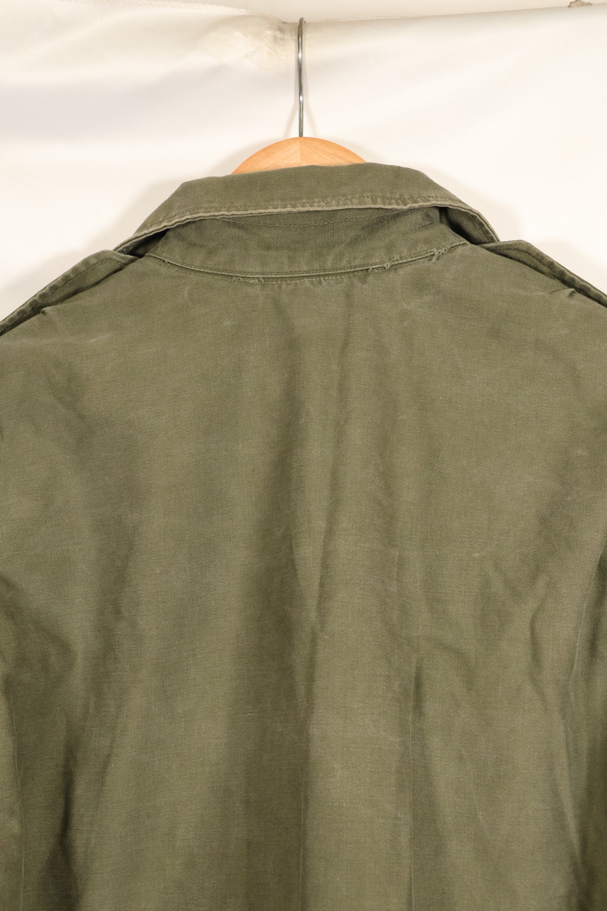 สัญญาปี 1957, S-S, กองทัพสหรัฐฯ, เสื้อแจ็คเก็ตพับ M51, ไม่มีซับใน, สีซีดเล็กน้อย, มือสอง