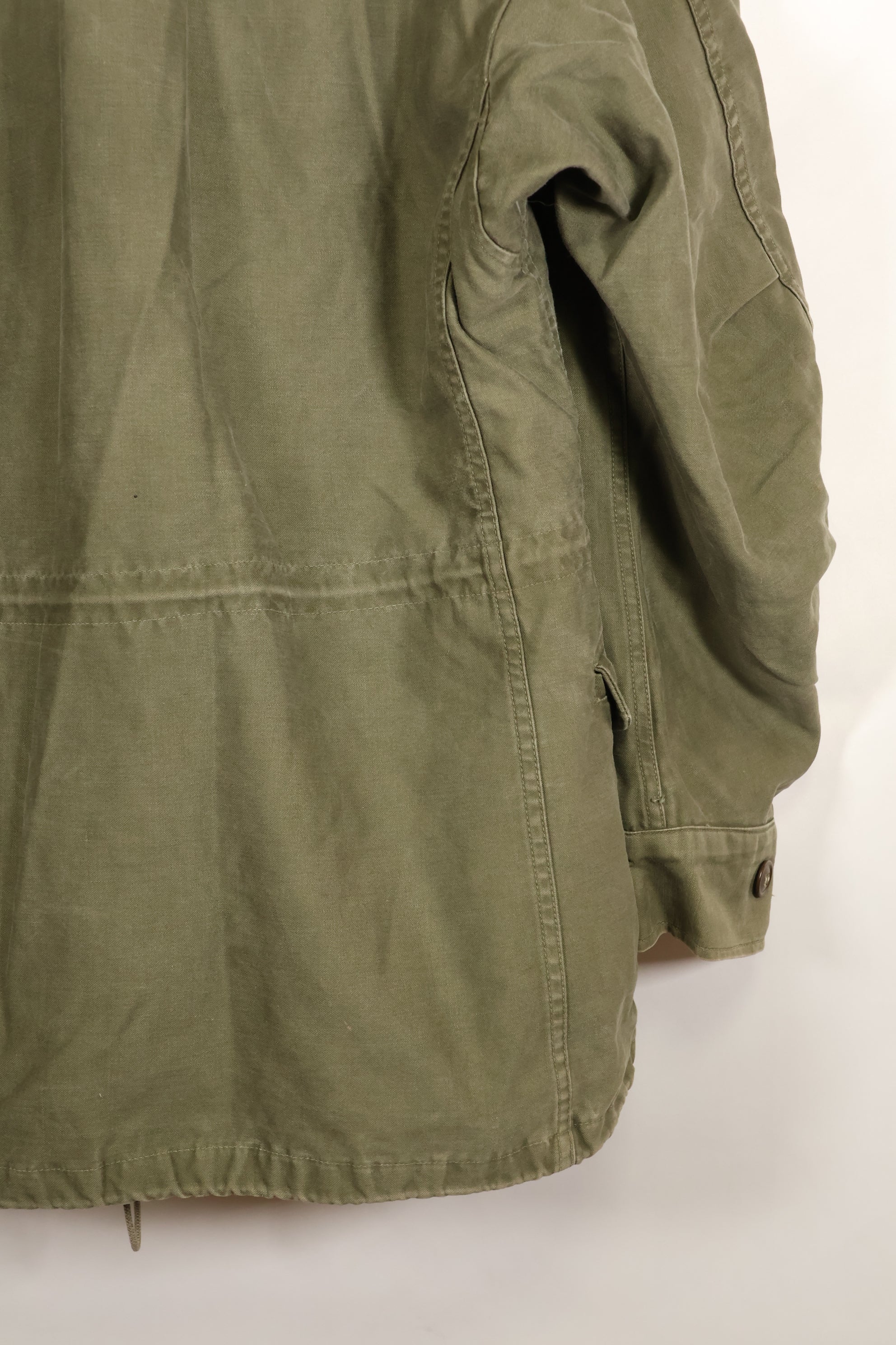 สัญญาปี 1957, S-S, กองทัพสหรัฐฯ, เสื้อแจ็คเก็ตพับ M51, ไม่มีซับใน, สีซีดเล็กน้อย, มือสอง
