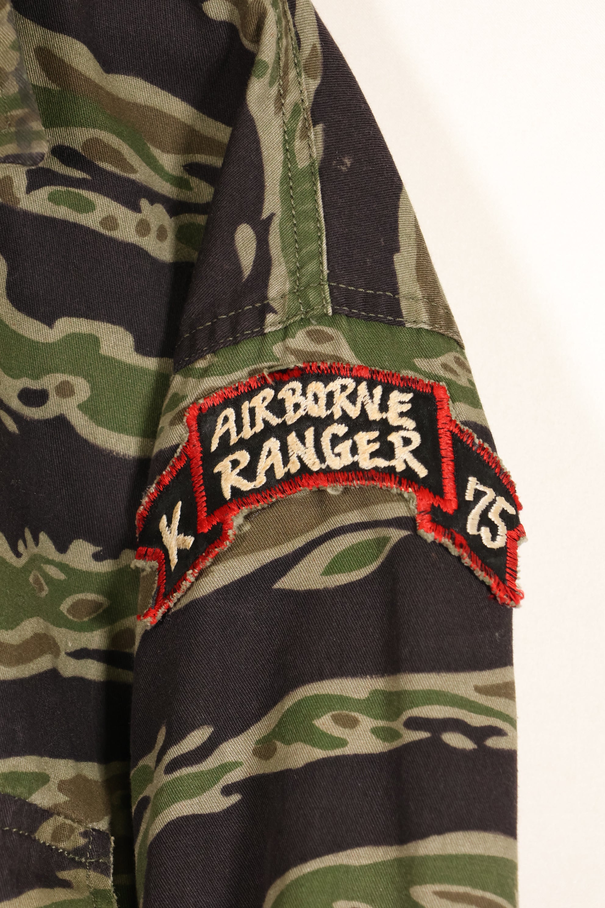 1969-70 Ex-LRRP Soldier 75th Ranger Late Water Tiger Stripe Set, Veteran's Release