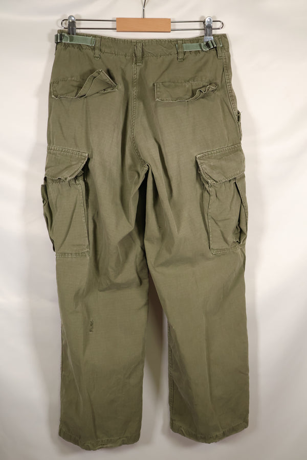Circa 1969 S-R Size 4th Model Jungle Fatigue Pants, used, film company release, C
