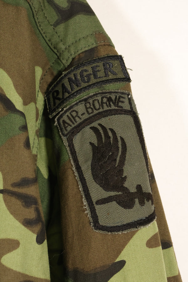Circa 1966–67 | Estimated M-R | ERDL | Non-ripstop | Early print | Jungle fatigue jacket | Used