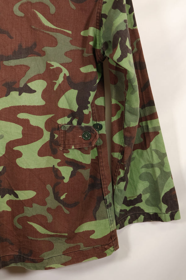 1960s US Army Advisor ARVN BDQ Ranger Shirt 4 Pockets Leaf Camouflage Shirt Used