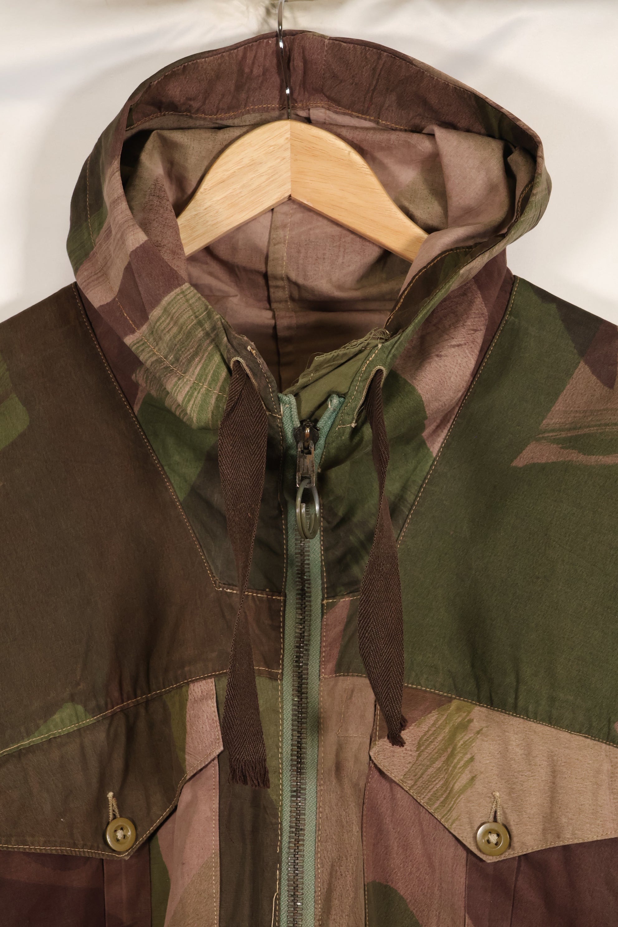 1943年製　イギリス軍　SAS　WINDPROOF　スモック　ジッパー改造　インドシナ戦争　中古品