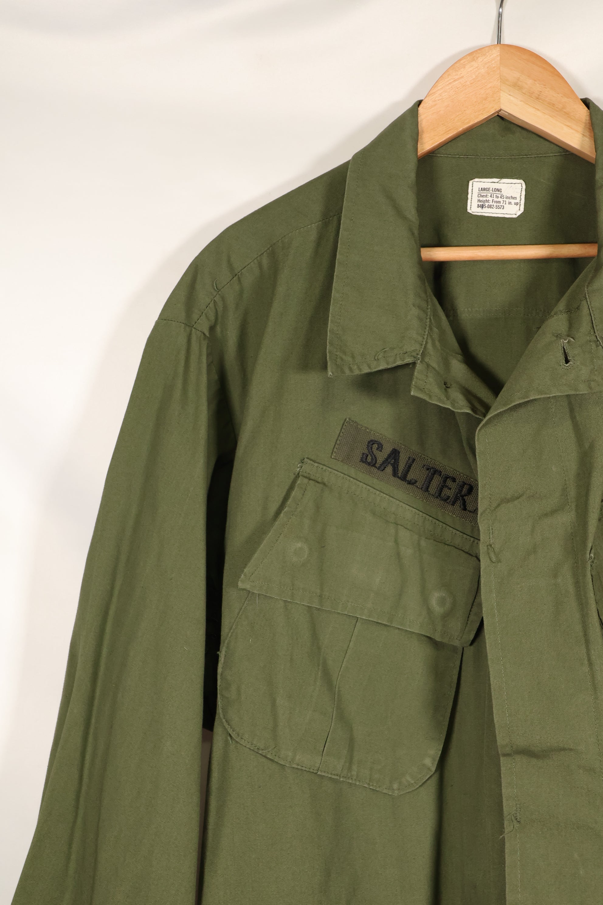 1969 Contract L-L 3rd Model Jungle Fatigue Jacket, Used, With Tag　
