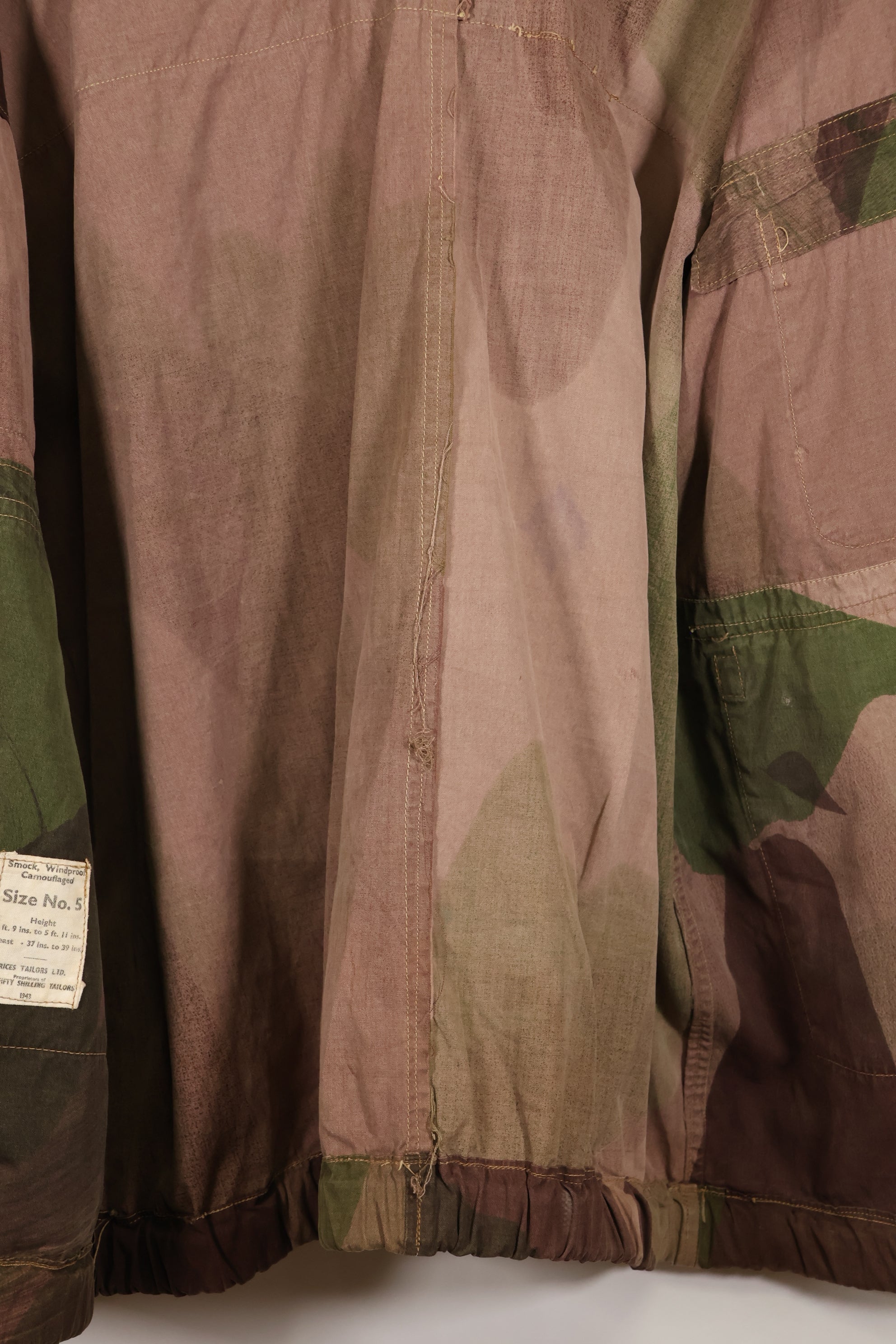 1943年製　イギリス軍　SAS　WINDPROOF　スモック　ジッパー改造　インドシナ戦争　中古品