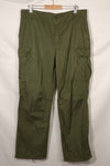 1969 Contract 4th Model Ripstop Jungle Fatigue Pants L-L Used