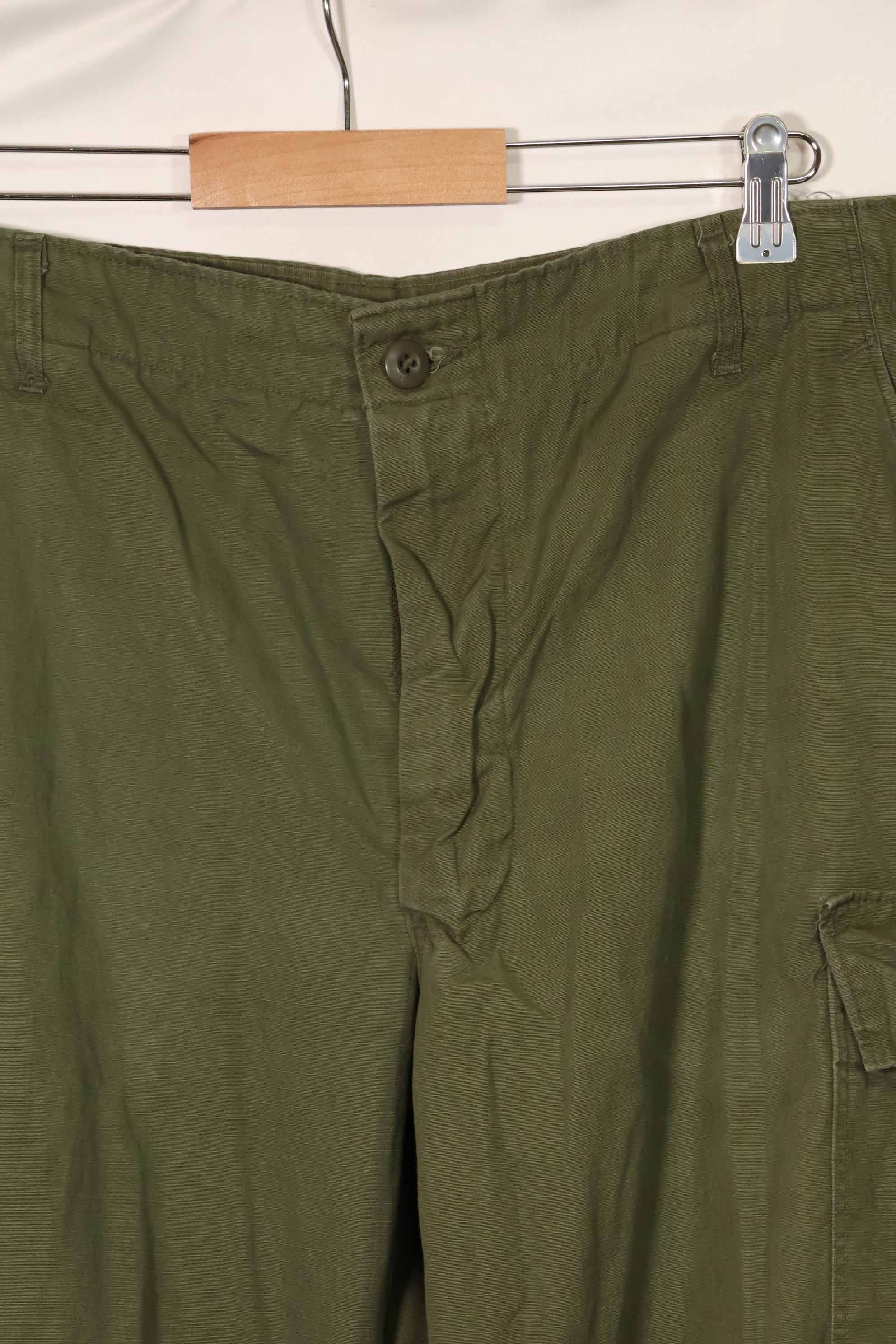 1969 Contract 4th Model Ripstop Jungle Fatigue Pants L-L Used