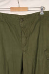 1969 Contract 4th Model Ripstop Jungle Fatigue Pants L-L Used