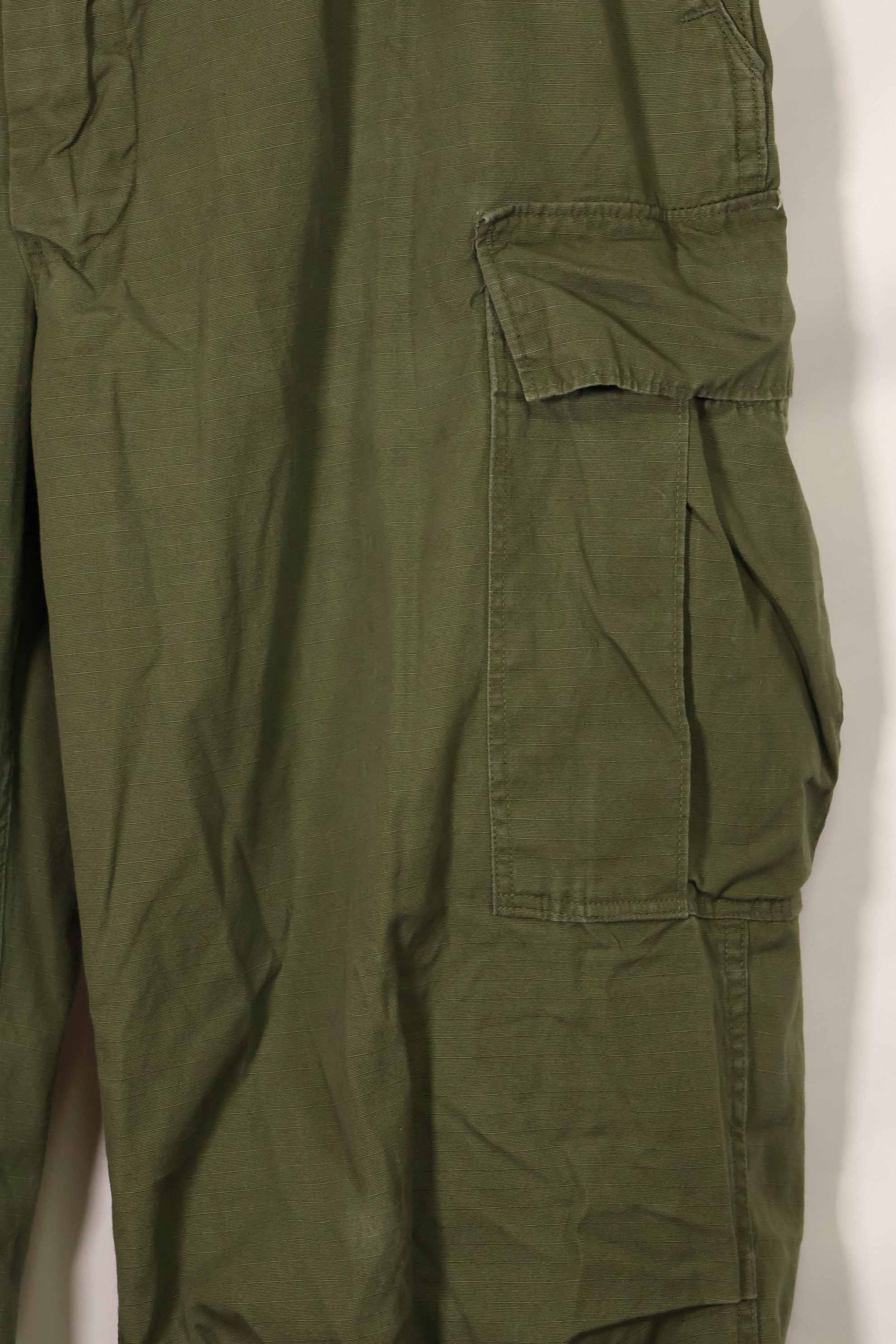 1969 Contract 4th Model Ripstop Jungle Fatigue Pants L-L Used
