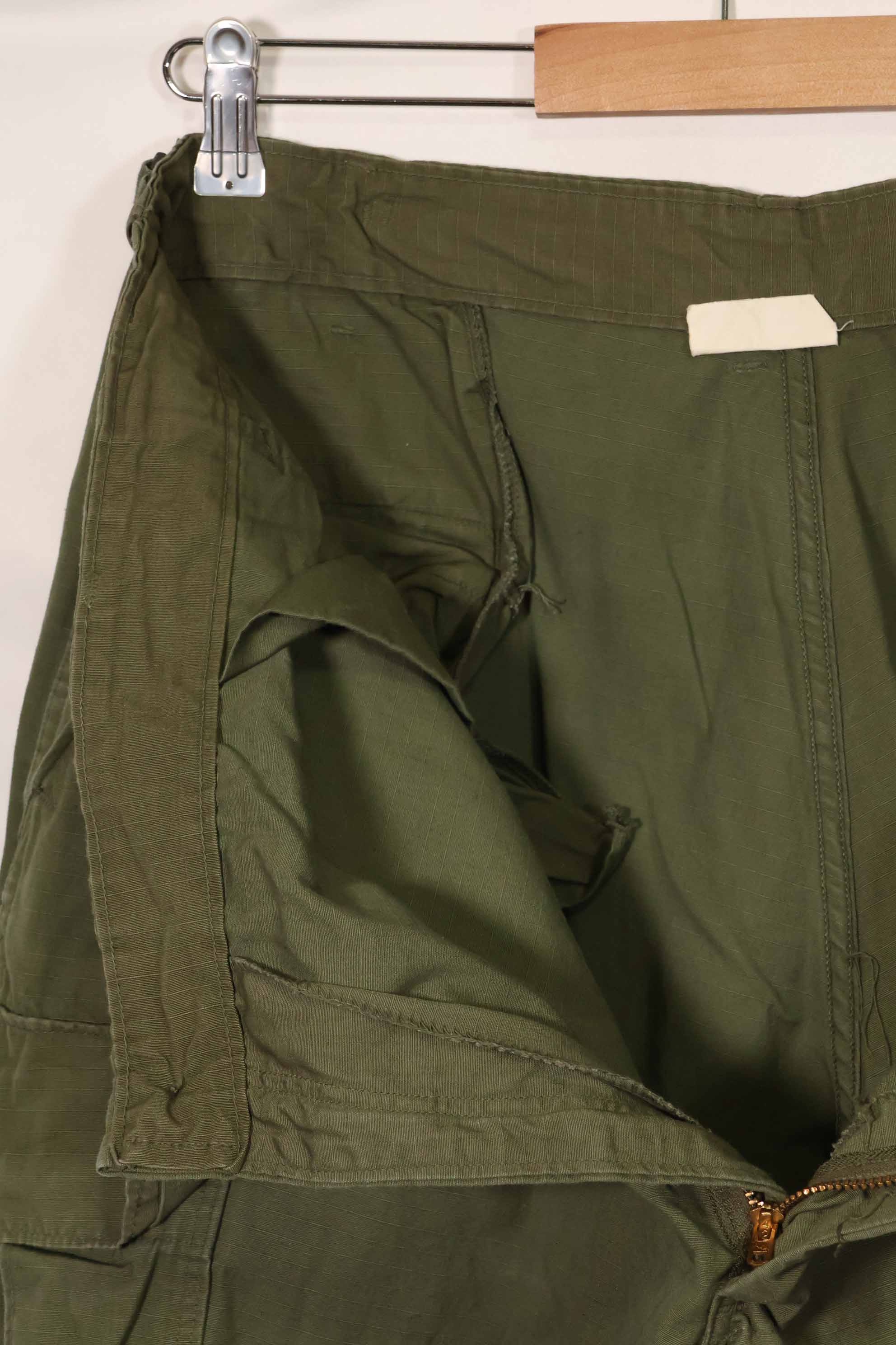 1969 Contract 4th Model Ripstop Jungle Fatigue Pants L-L Used