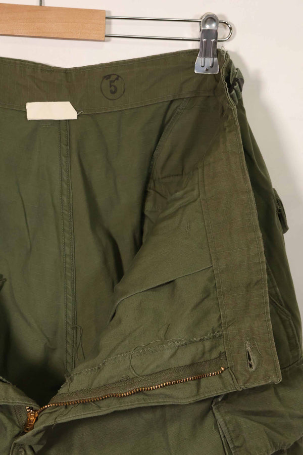 1969 Contract 4th Model Ripstop Jungle Fatigue Pants L-L Used