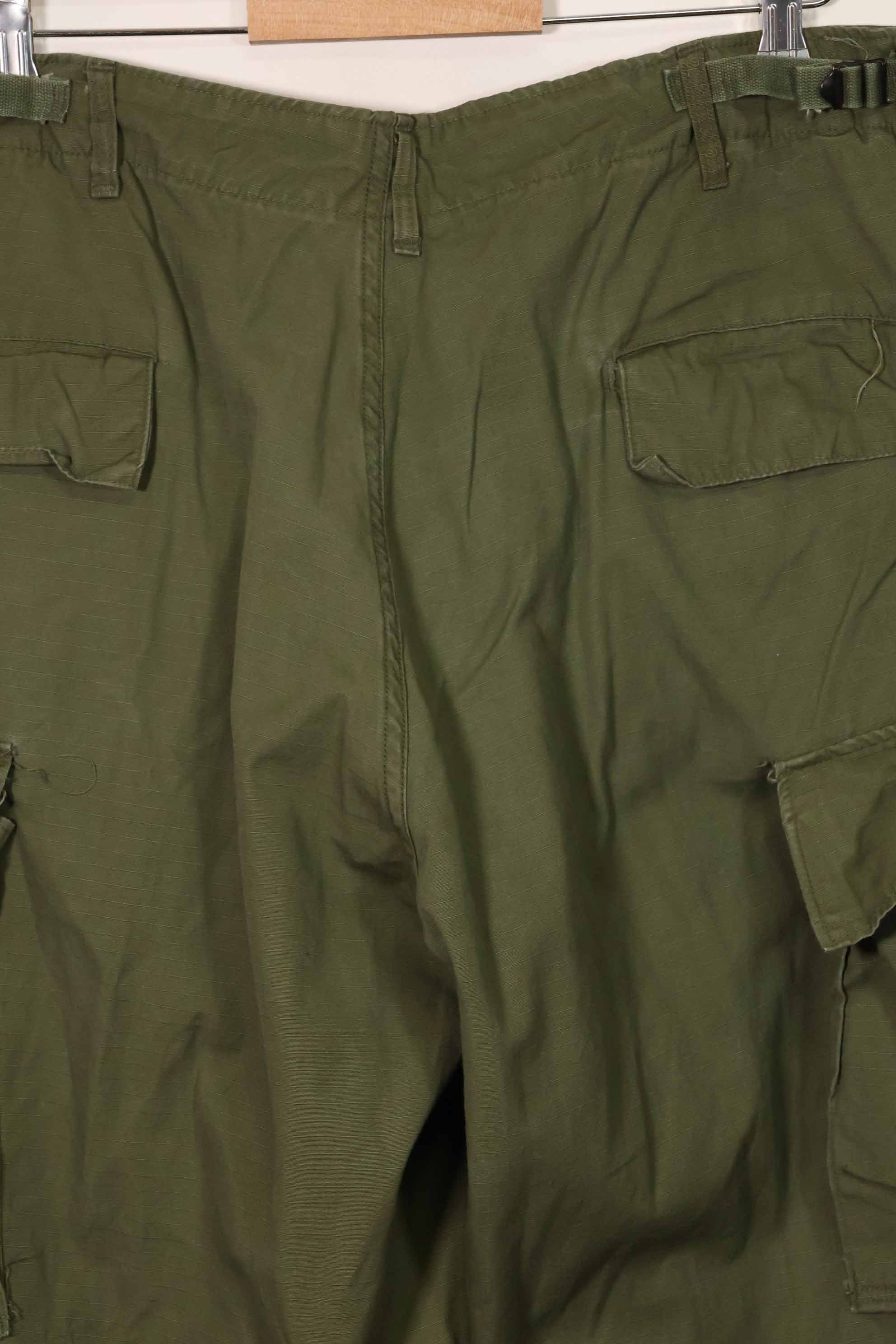1969 Contract 4th Model Ripstop Jungle Fatigue Pants L-L Used