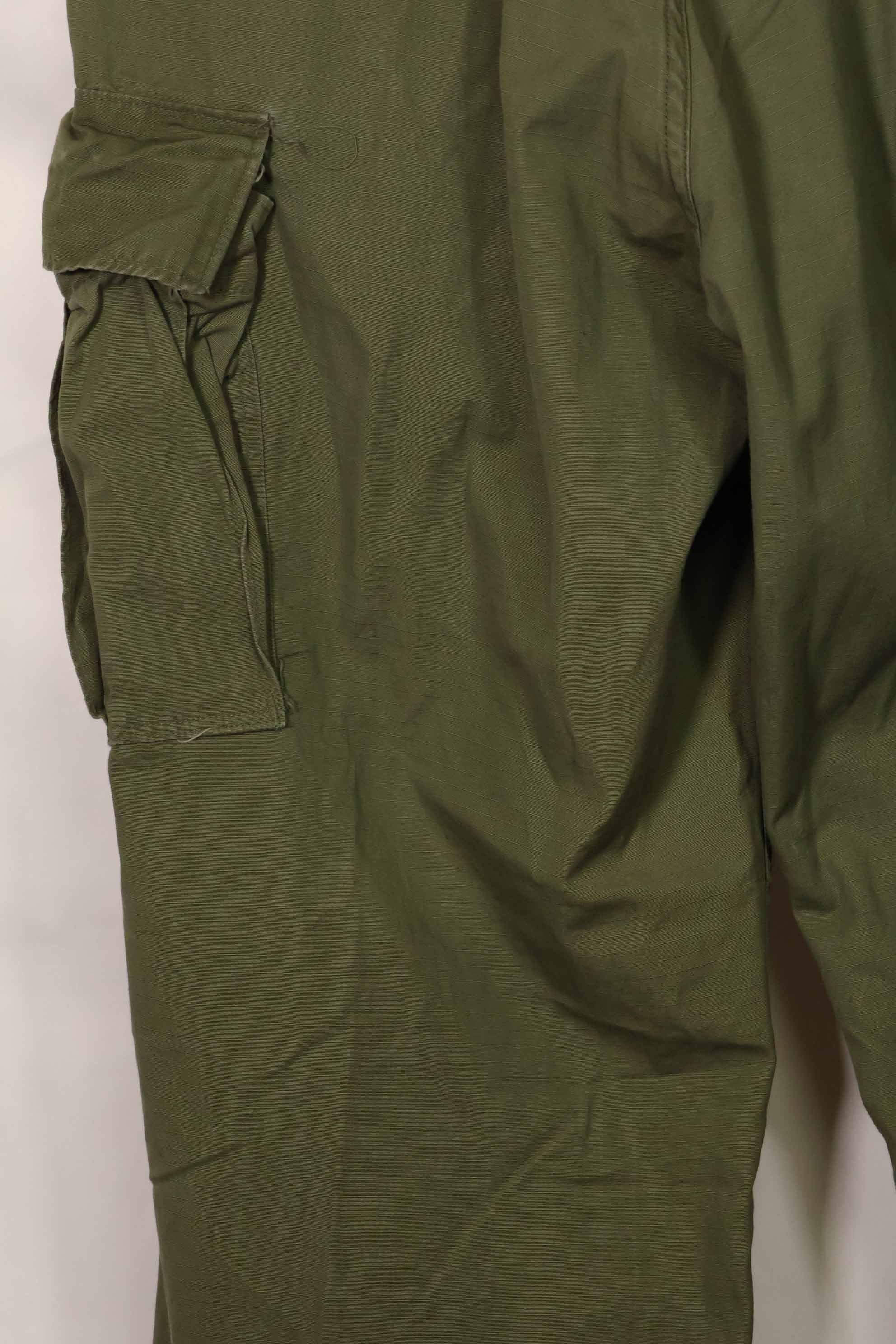 1969 Contract 4th Model Ripstop Jungle Fatigue Pants L-L Used