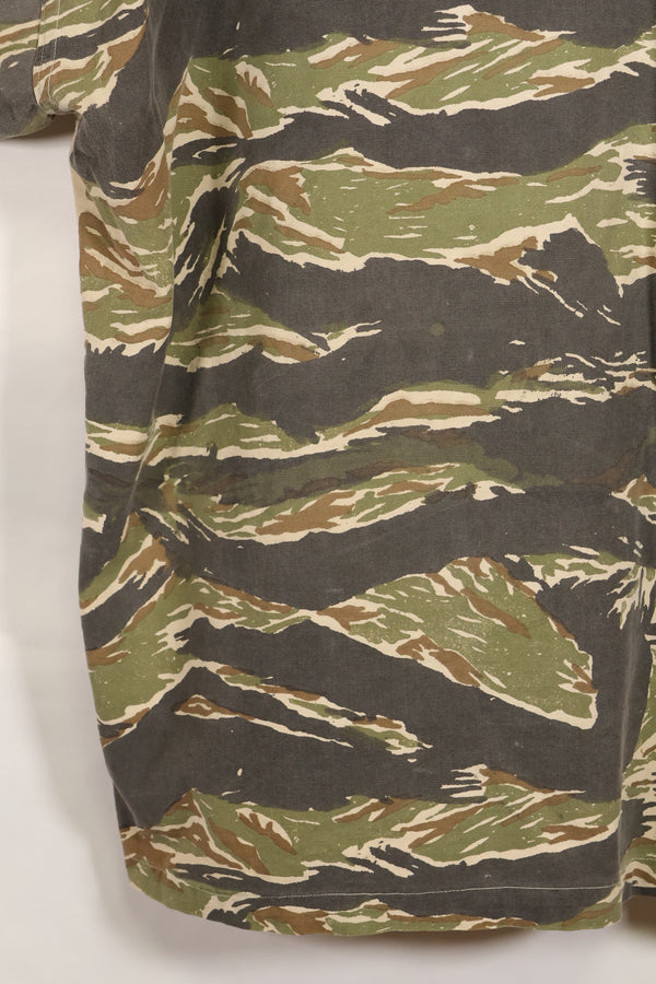 推定1970年代　ローカルメイド　タイガーストライプ　半袖シャツ　中古品