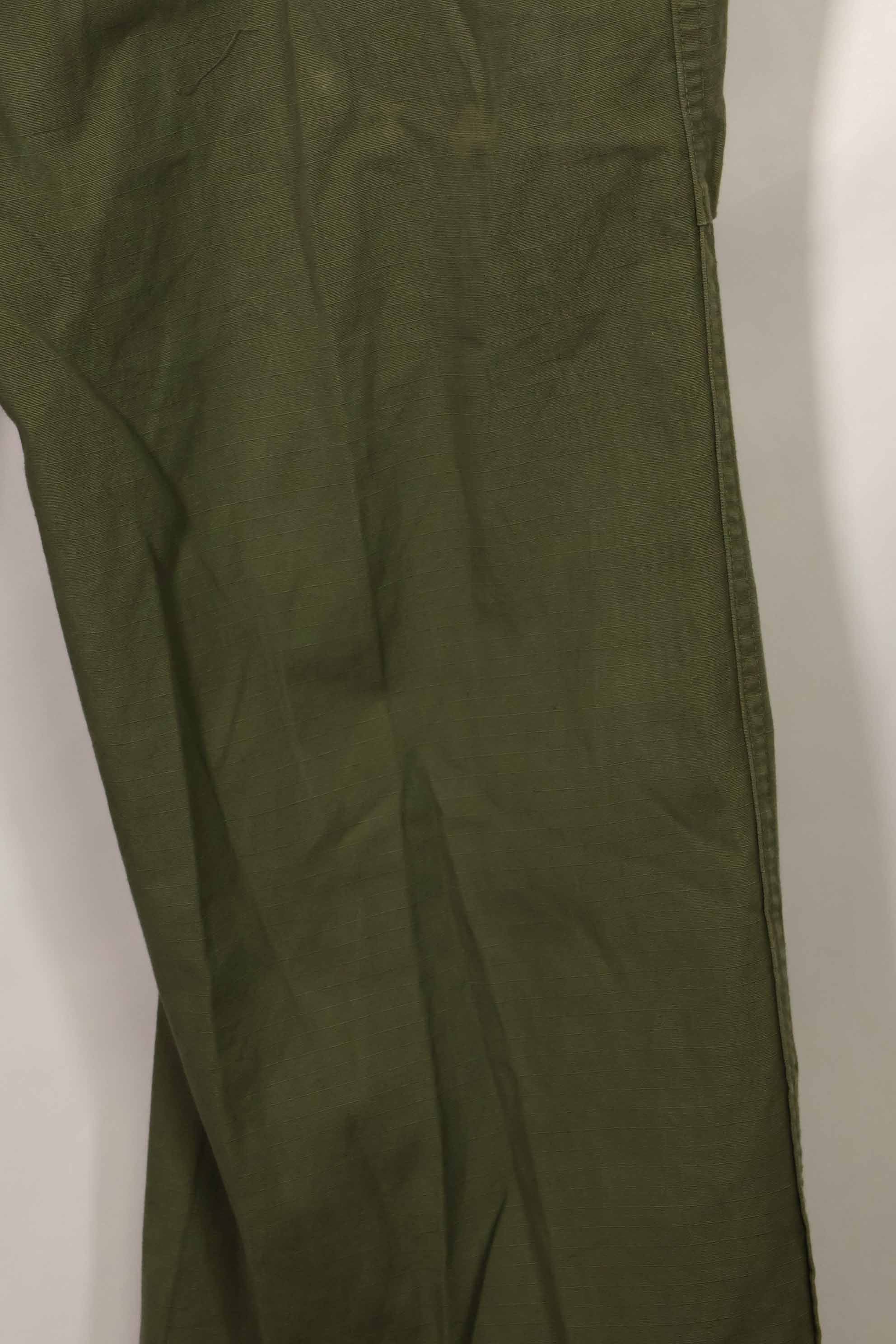 1969 Contract 4th Model Ripstop Jungle Fatigue Pants L-L Used
