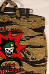 MILITARIA 1911 GOLD TIGER STRIPE Helmet bag, hand machine embroidered bag made in Okinawa
