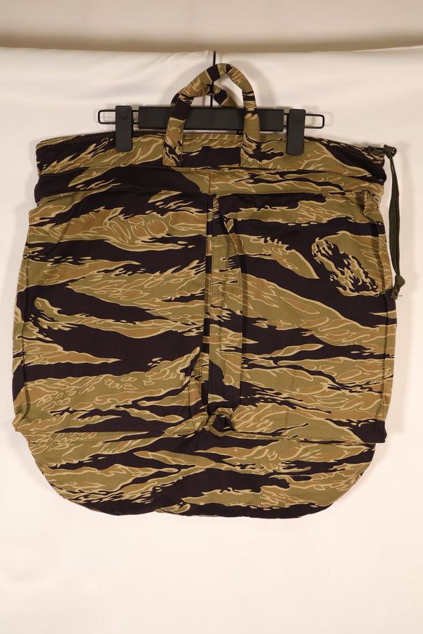 MILITARIA 1911 GOLD TIGER STRIPE Helmet bag, hand machine embroidered bag made in Okinawa