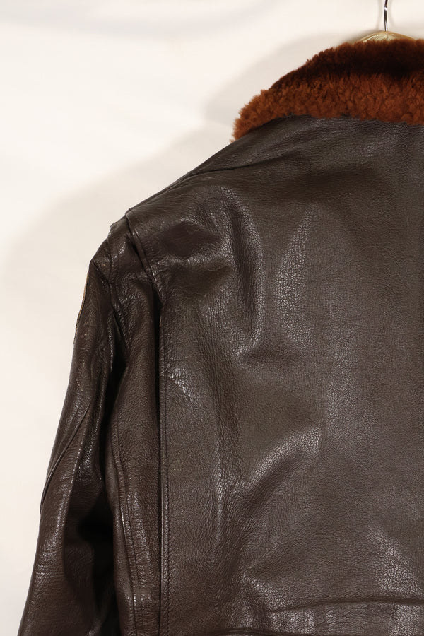 ปลายทศวรรษ 1940  55J14  กองทัพเรือสหรัฐฯ  G-1  แจ็คเก็ตบิน  รุ่นแรกมาก  พร้อมแผ่นปะ  ของหายาก