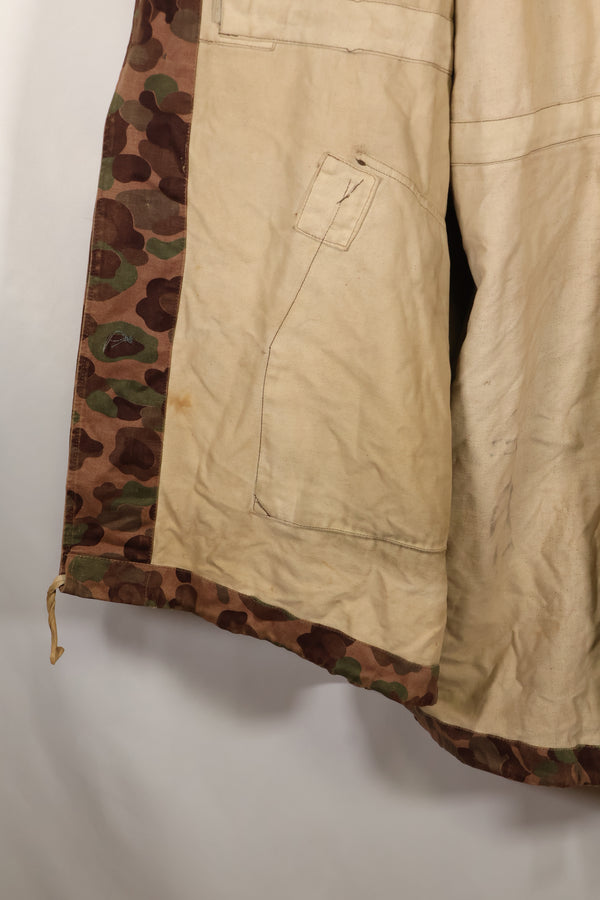 1960s–70s: M57 Austrian Army P-Pattern Camouflage Hoodie, Used, Size B