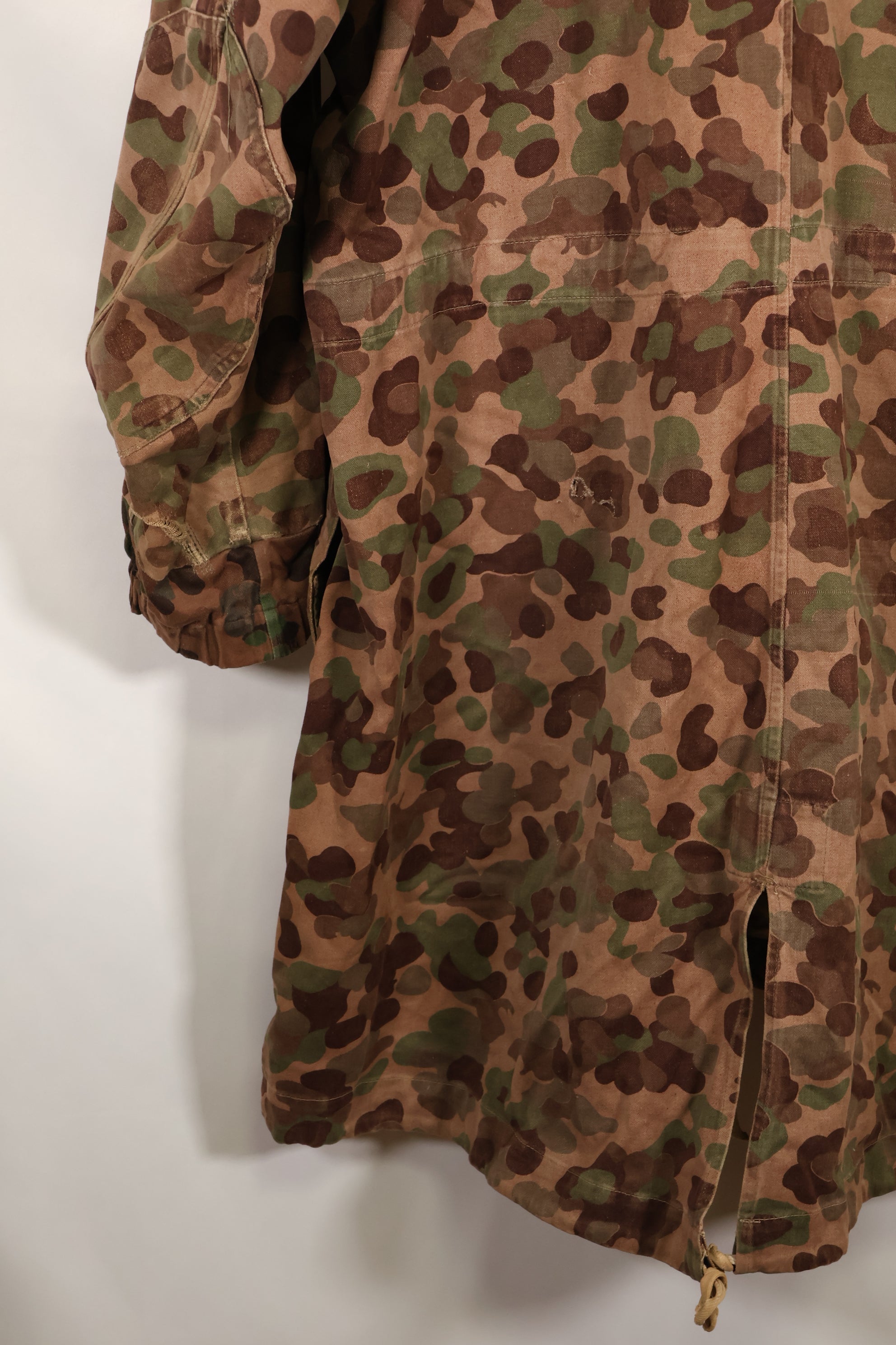 1960s–70s: M57 Austrian Army P-Pattern Camouflage Hoodie, Used, Size B