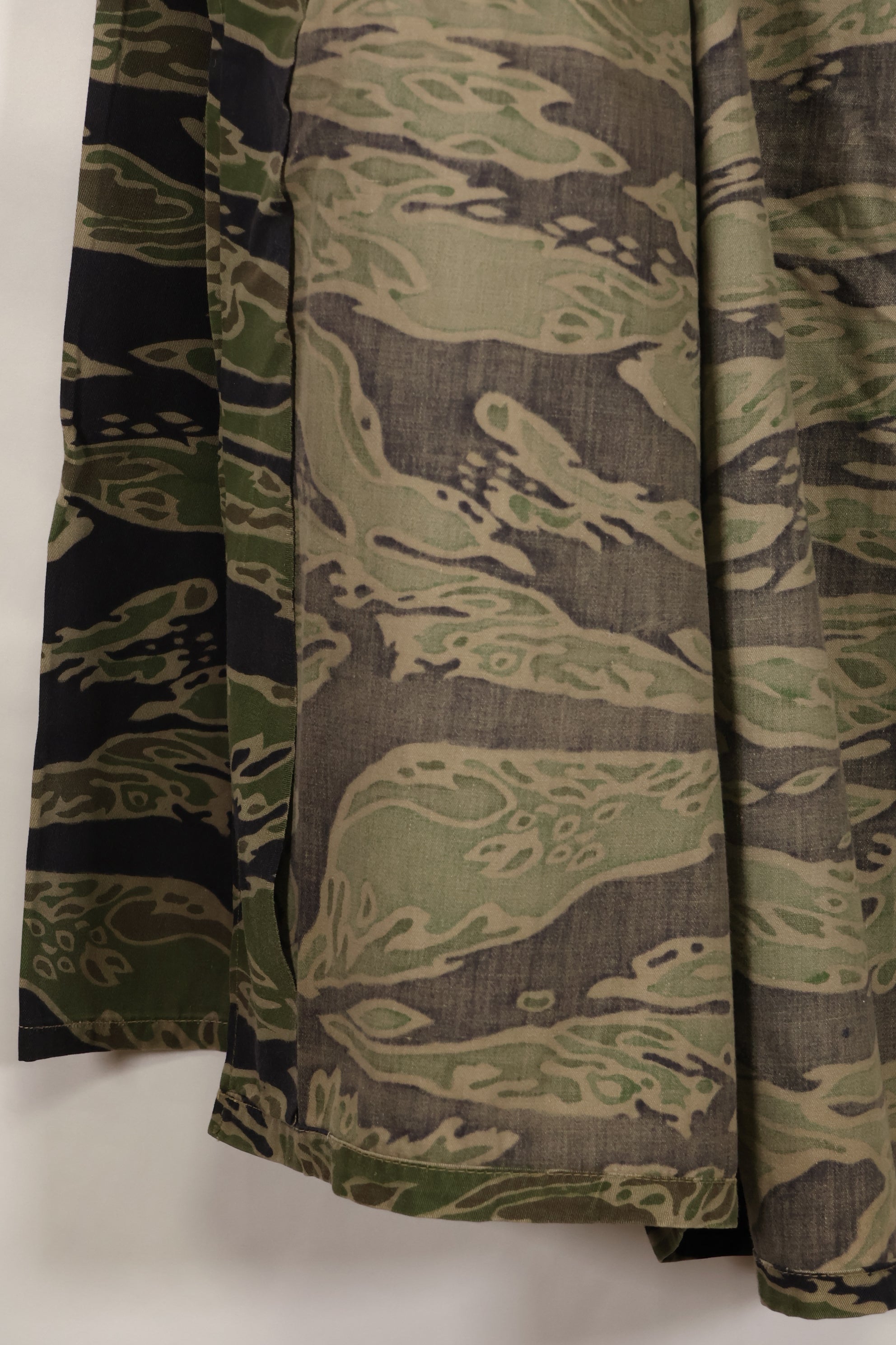 実物　レイトウォーパターン　US-L　タイガーストライプ　シャツ　ほぼ未使用