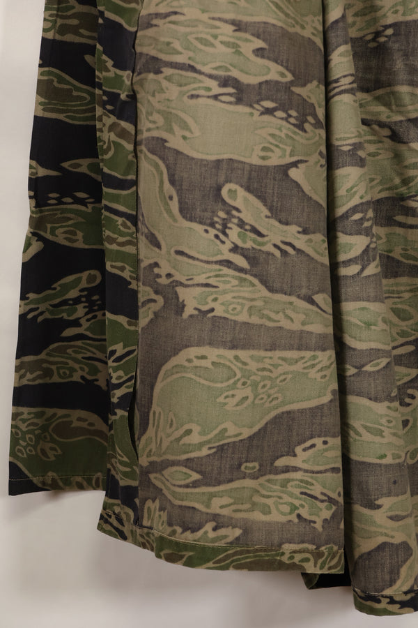 実物　レイトウォーパターン　US-L　タイガーストライプ　シャツ　ほぼ未使用