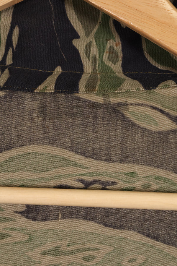 実物　レイトウォーパターン　US-L　タイガーストライプ　シャツ　ほぼ未使用