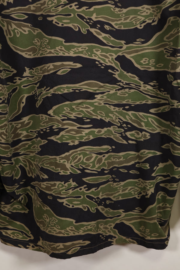 実物　レイトウォーパターン　US-L　タイガーストライプ　シャツ　ほぼ未使用