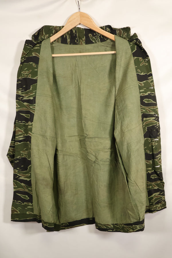 実物　レイトウォーパターン　USサイズ　タイガーストライプ　シャツ　ダークカラー　ほぼ未使用