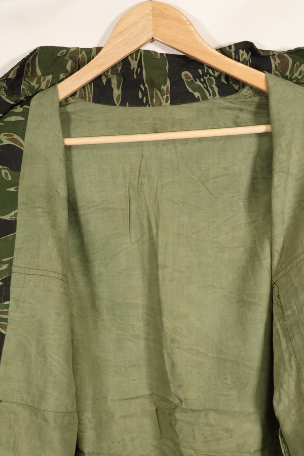 実物　レイトウォーパターン　USサイズ　タイガーストライプ　シャツ　ダークカラー　ほぼ未使用