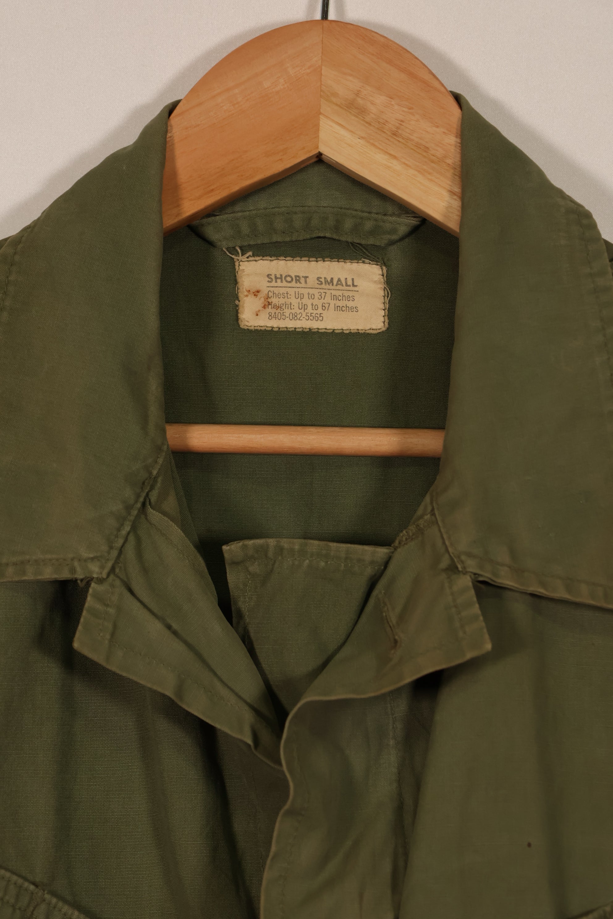 実物　1963年製造　1st Model ジャングルファティーグ　ジャケット　S-S 中古品
