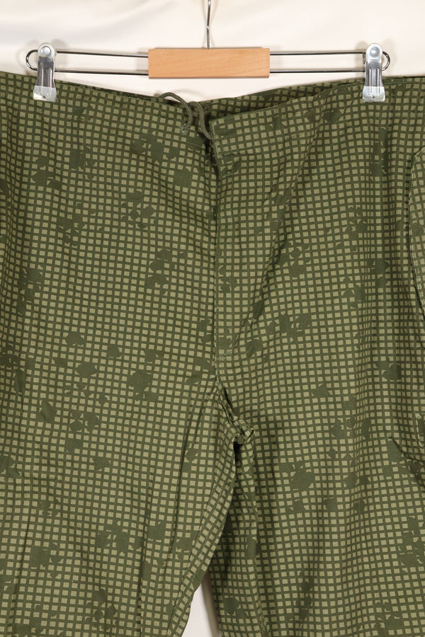 1987 Contract - L-R: U.S. Military, Infrared-Countermeasure, Night Camo, Pants, Overpants, Used (Replica)