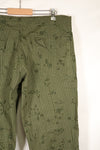 1987 Contract - L-R: U.S. Military, Infrared-Countermeasure, Night Camo, Pants, Overpants, Used (Replica)